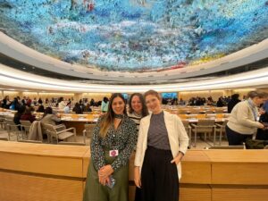 MA students and IDP researcher at UN Geneva forum on Business and Human Rights