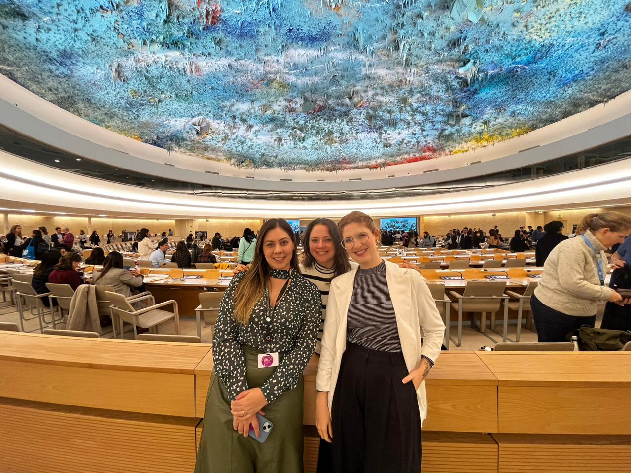 MA students and IDP researcher at UN Geneva forum on Business and Human Rights
